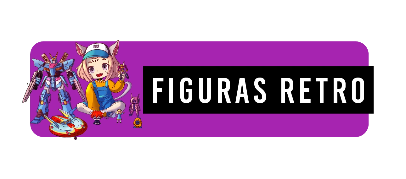 header figuras retro Haruno jugando con diferentes figuras de anime
