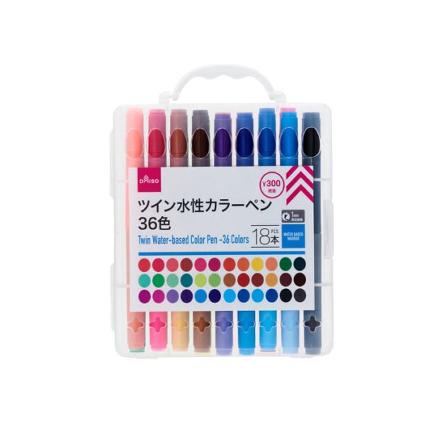 4549131722741_10_700x.jpg Juego de Marcadores Hidrosolubles Twin (36 colores, 18 piezas)