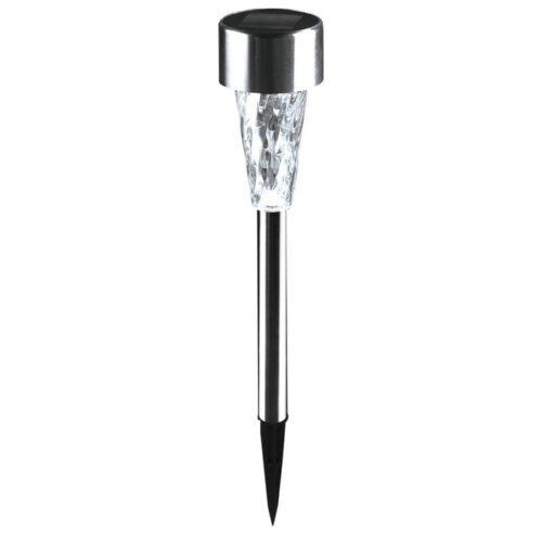 Luz Solar para Jardín (Acero Inoxidable, 31 cm)