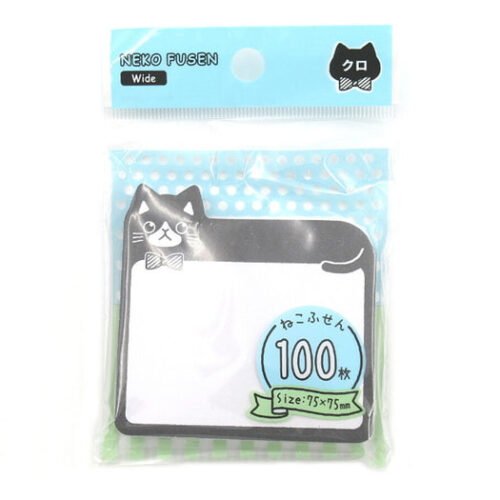 Notas adhesivas en forma de gato (Ancho, BK)