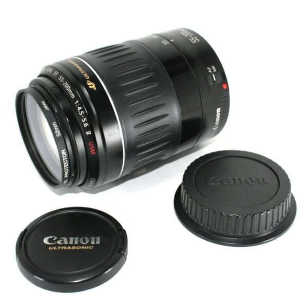 Objetivo Zoom Super Teleobjetivo Canon EF 55-200mm II USM