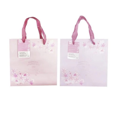 Bolsa de papel (Sakura, 19 cm × 19 cm × 11 cm)