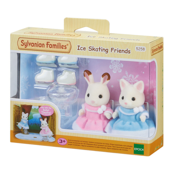 WKSF0400-3 Sylvanian Families - Set de Patinaje sobre Hielo Amigos