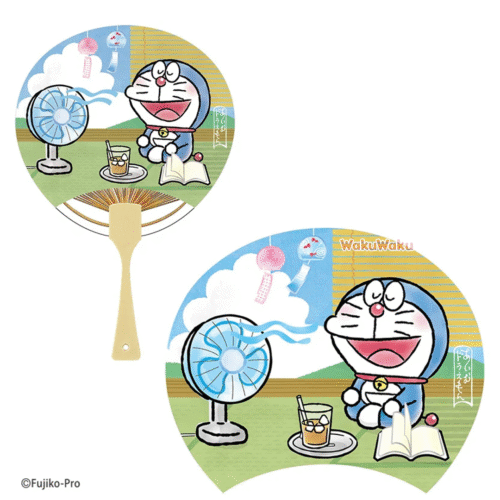 Verano – Abanico Diseño Doraemon