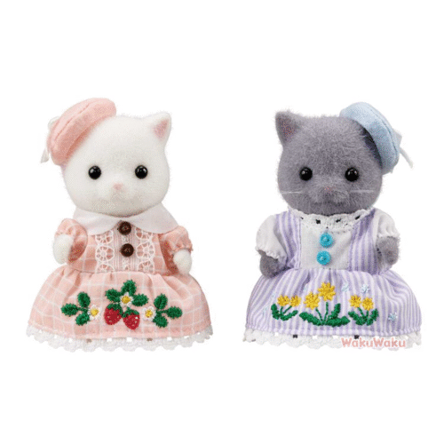 Set de Peluches Bordado en Pareja – Bordado de Fresa y Diente de León