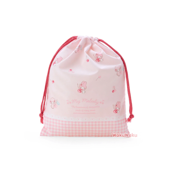 WKSF0432-2 Bolsa tipo kinchaku - Kuromi (巾着M)