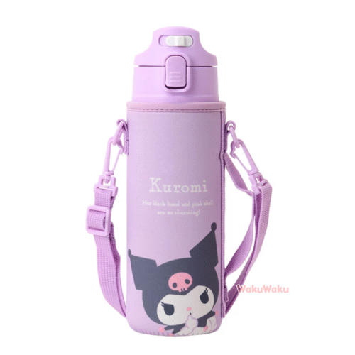 Botella de acero inoxidable con cubierta para niños - Kuromi
