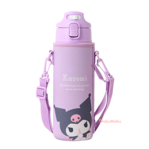 WKSF0450-1 Botella de acero inoxidable con cubierta para niños - Kuromi