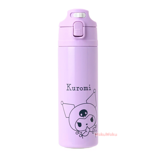 WKSF0450-3 Botella de acero inoxidable con cubierta para niños - Kuromi