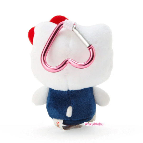 Mini llavero tipo mascota - Hello Kitty (Lazo rojo)