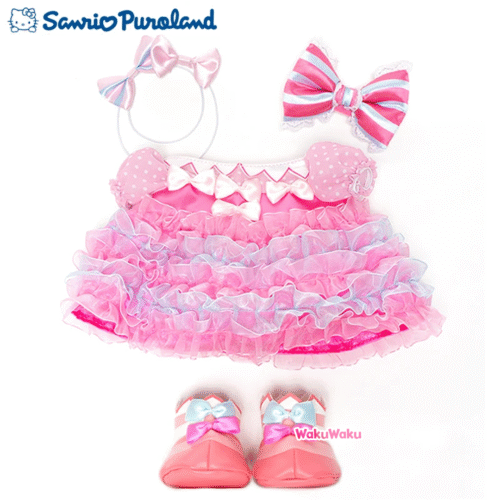 Hello Kitty - Sanrio Puroland - Ropita de Cambio (Vestido Rosa con Encajes)