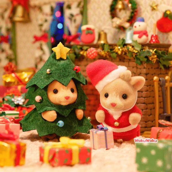 Sylvanian Families -Set de bebés – Navidad entre amigos